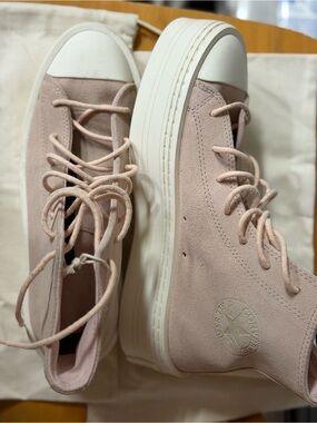 Converse Women's High-Top Platform Sneakers in Light Pink